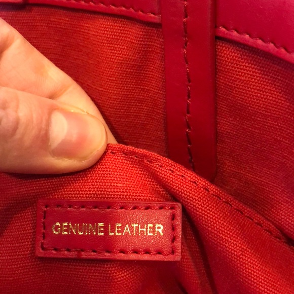 Red Genuine Leather Bag - Picture 5 of 9